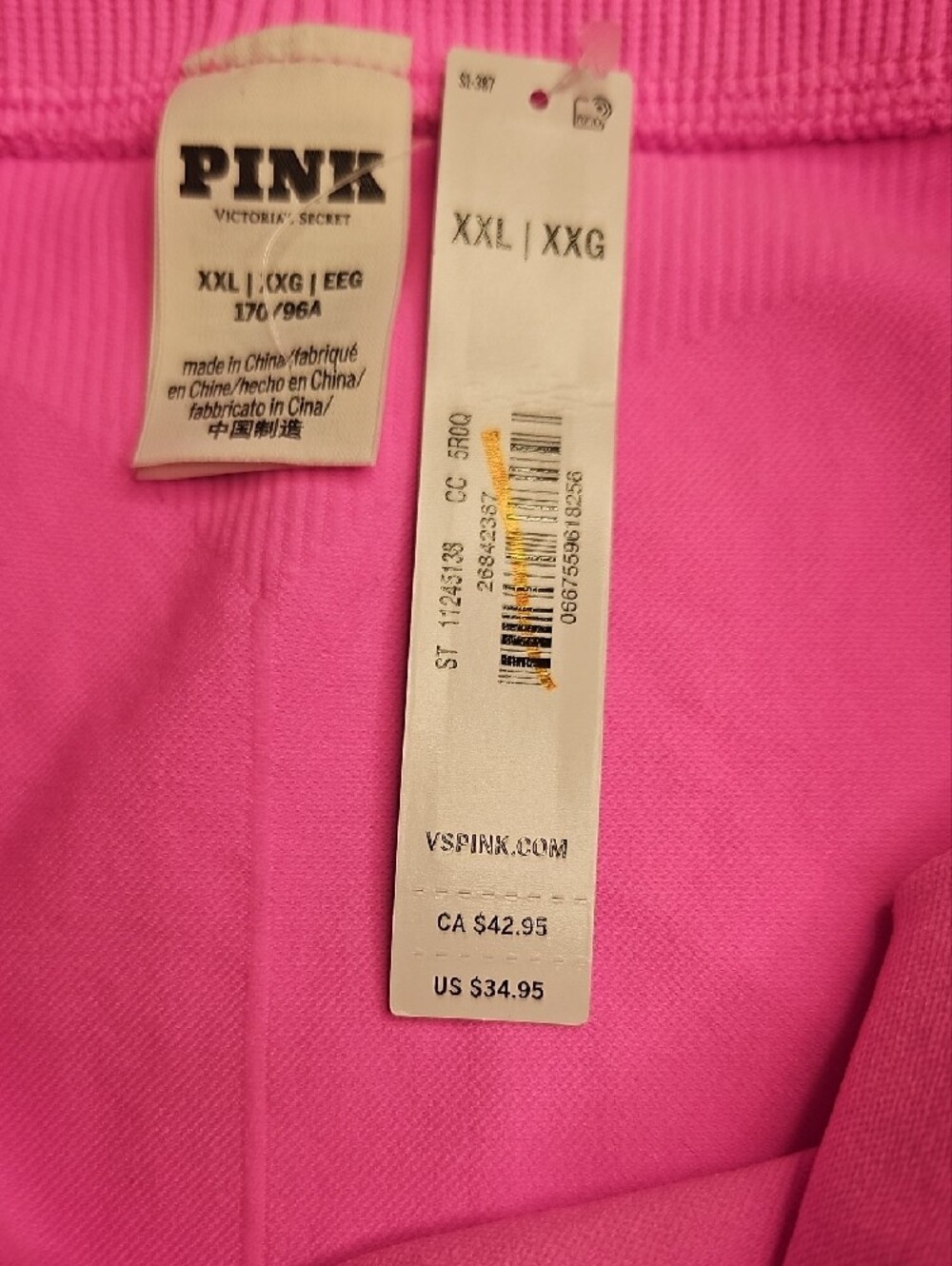 PINK Victoria's Secret Flip It Bike Shorts - Hot Pink XXL - Picture 2 of 9